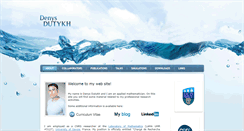Desktop Screenshot of denys-dutykh.com