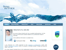Tablet Screenshot of denys-dutykh.com